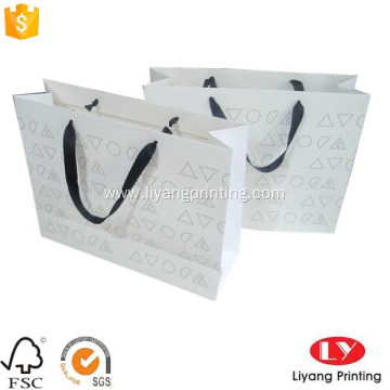 Fancy custom printed paper gift bag packaging